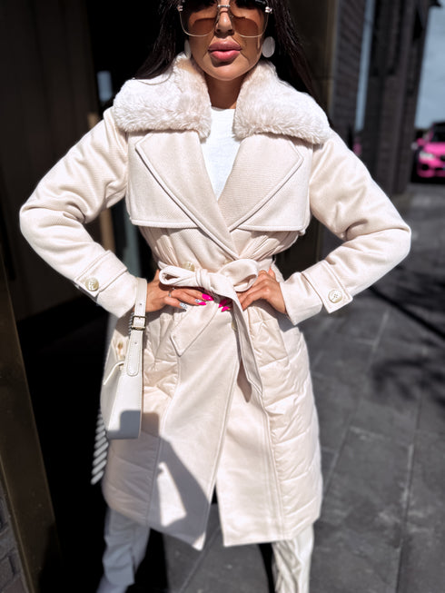 Coat "KOMBINĀCIJA HK30" - LIGHT BEIGE